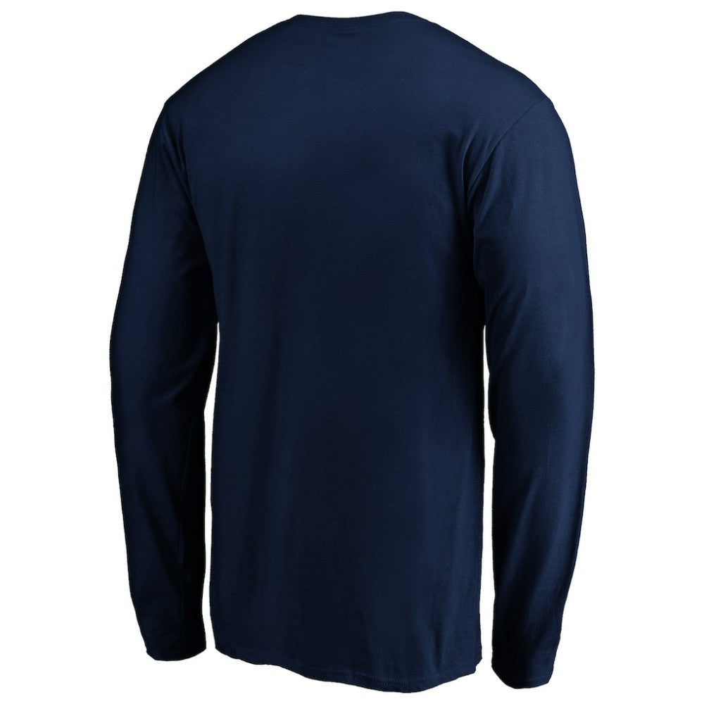 New Jersey Devils Banner Wave Logo Long Sleeve T-Shirt -  NHL T-shirts