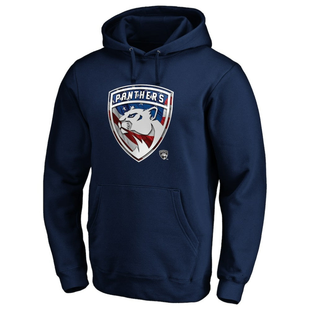Florida Panthers Banner Wave Logo Pullover Hoodie -  NHL Hoodies