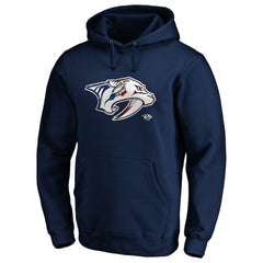 Nashville Predators Banner Wave Logo Pullover Hoodie -  NHL Hoodies