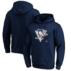 Pittsburgh Penguins Banner Wave Logo Pullover Hoodie -  NHL Hoodies