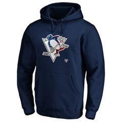 Pittsburgh Penguins Banner Wave Logo Pullover Hoodie -  NHL Hoodies