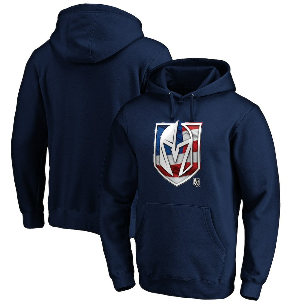 Vegas Golden Knights Banner Wave Logo Pullover Hoodie -  NHL Hoodies