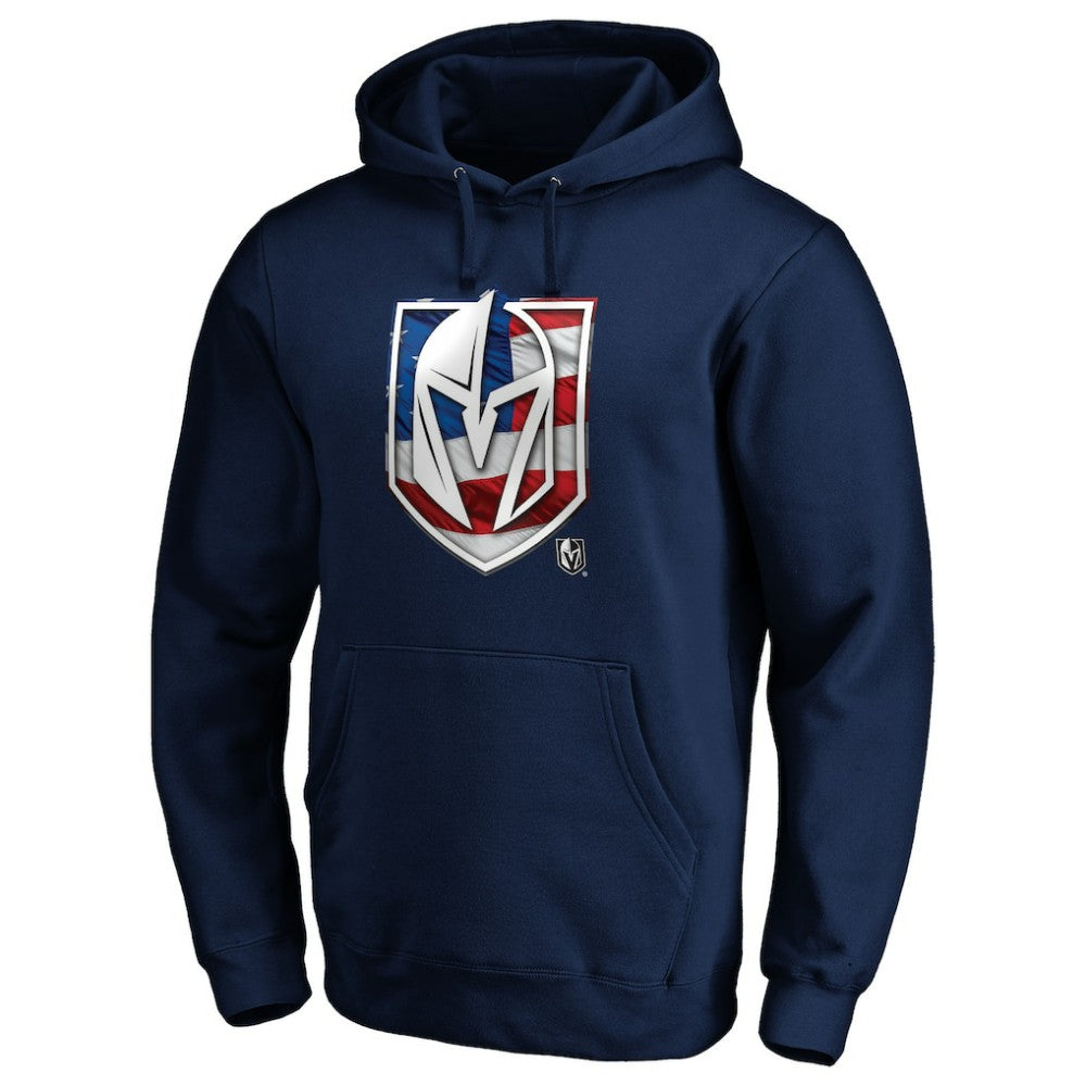 Vegas Golden Knights Banner Wave Logo Pullover Hoodie -  NHL Hoodies