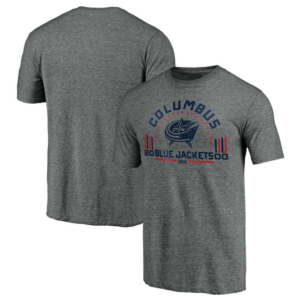 Columbus Blue Jackets Team Freedom Tri-Blend T-Shirt -  NHL T-shirts