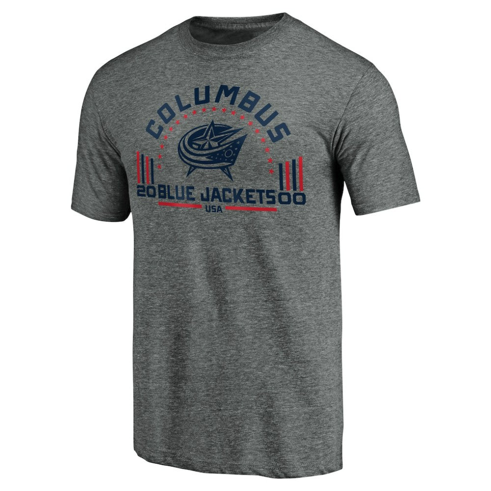 Columbus Blue Jackets Team Freedom Tri-Blend T-Shirt -  NHL T-shirts
