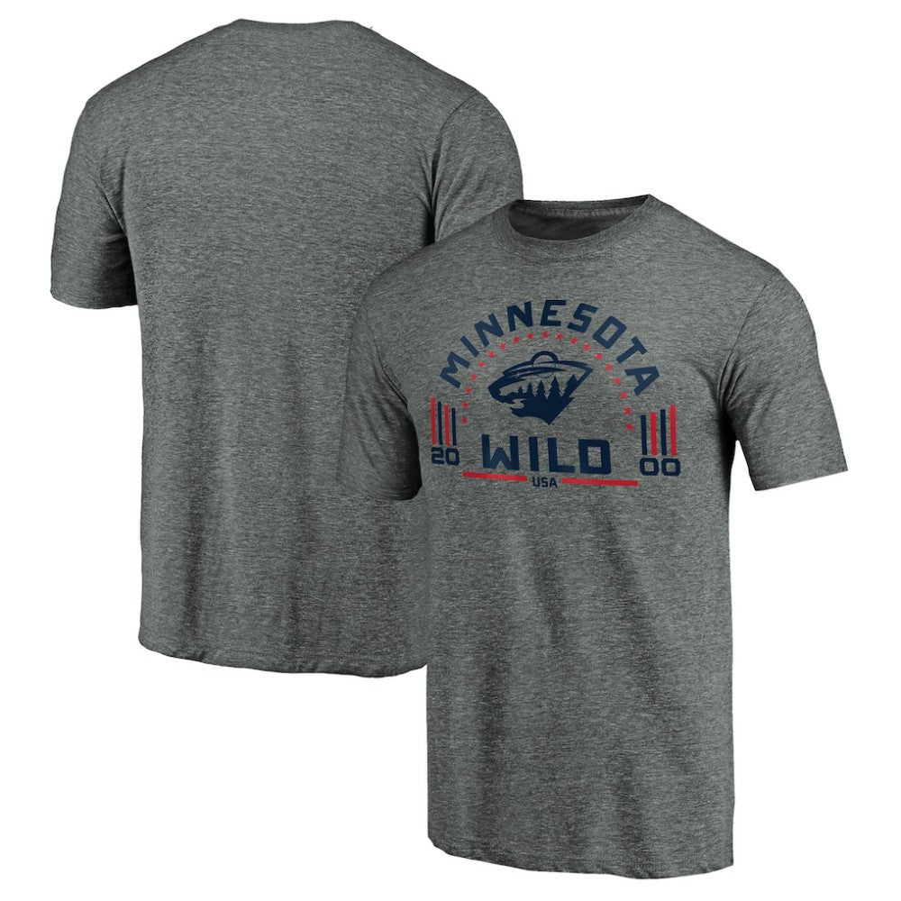 Minnesota Wild Team Freedom Tri-Blend T-Shirt -  NHL T-shirts