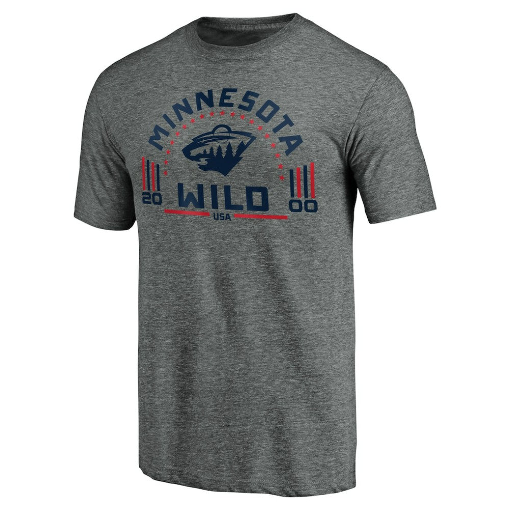 Minnesota Wild Team Freedom Tri-Blend T-Shirt -  NHL T-shirts