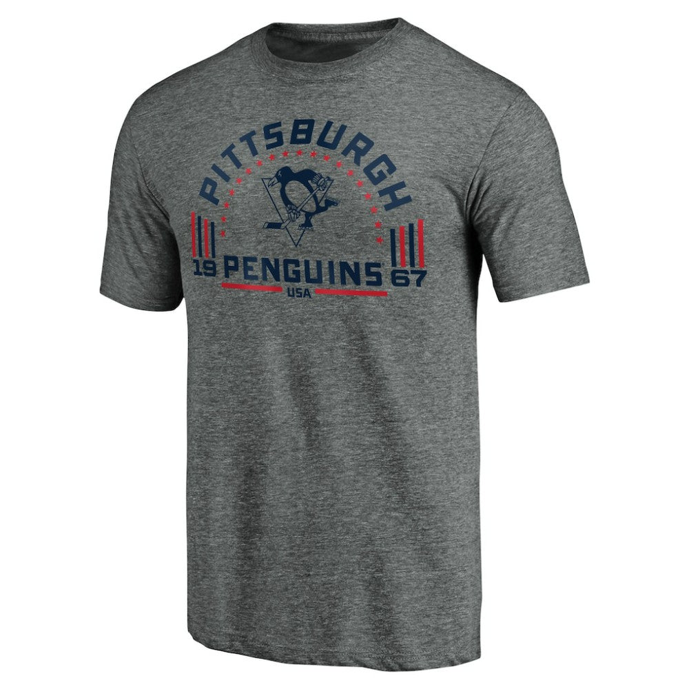 Pittsburgh Penguins Team Freedom Tri-Blend T-Shirt -  NHL T-shirts