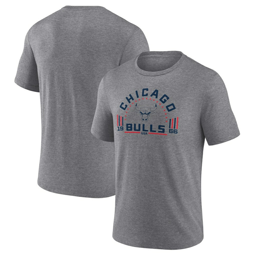 Gray Chicago Bulls Team Freedom Tri-Blend T-Shirt sale | NBA