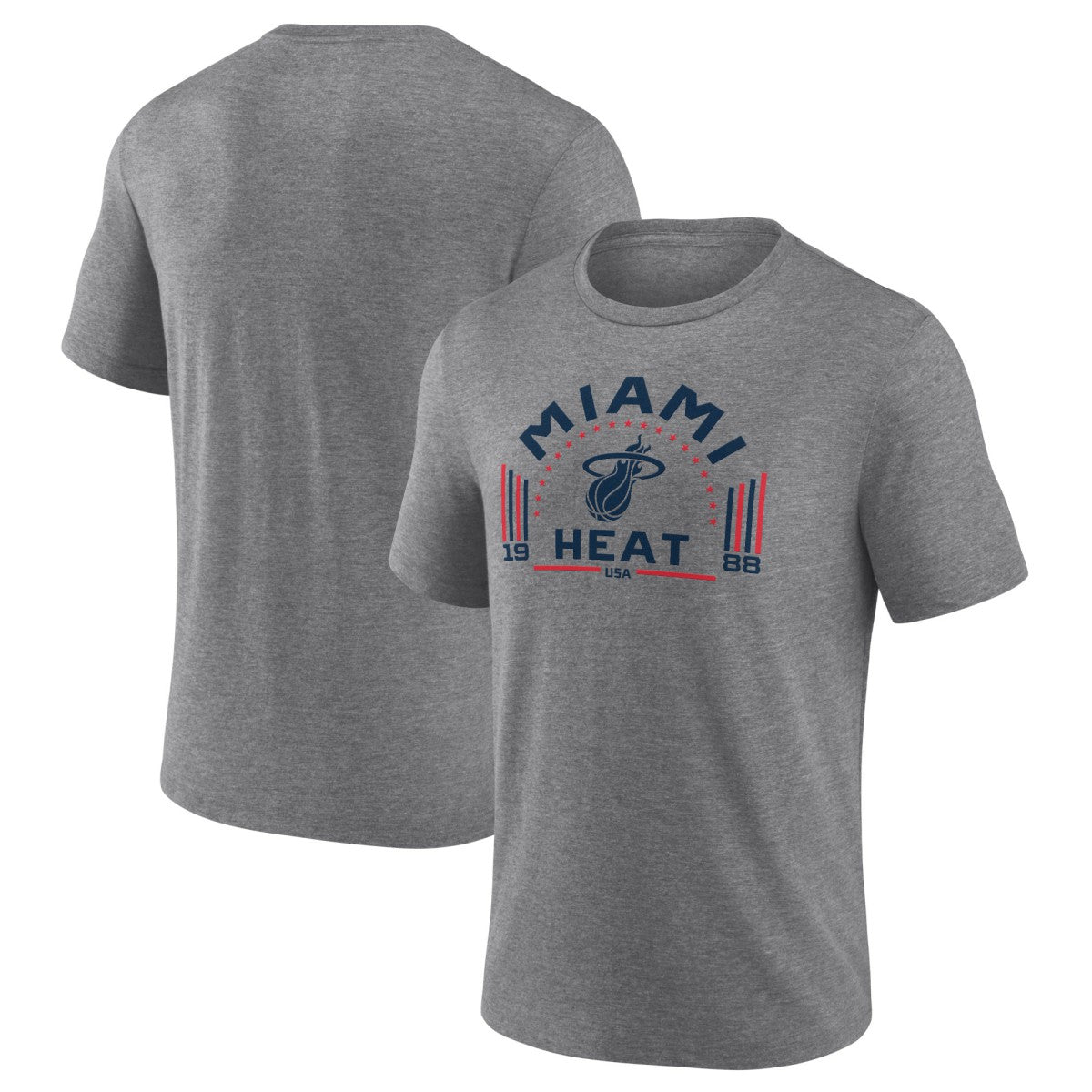 Gray Miami Heat Team Freedom Tri-Blend T-Shirt | NBA