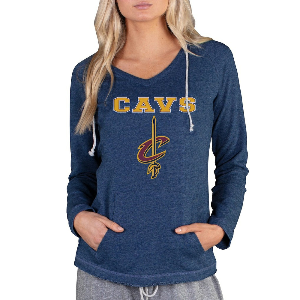 Navy Cleveland Cavaliers Concepts Sport Women's Mainstream Terry Hooded Top sale | NBA