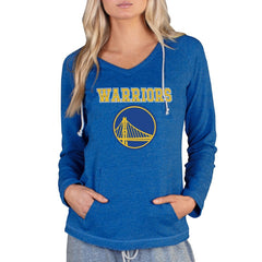 Royal Golden State Warriors Concepts Sport Women's Mainstream Terry Hooded Top sale | NBA