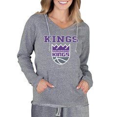 Gray Sacramento Kings Concepts Sport Women's Mainstream Terry Hooded Top | NBA