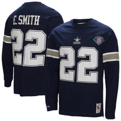 Dallas Cowboys Emmitt Smith  Throwback Retired Player Name & Number Long Sleeve Top | NFL New