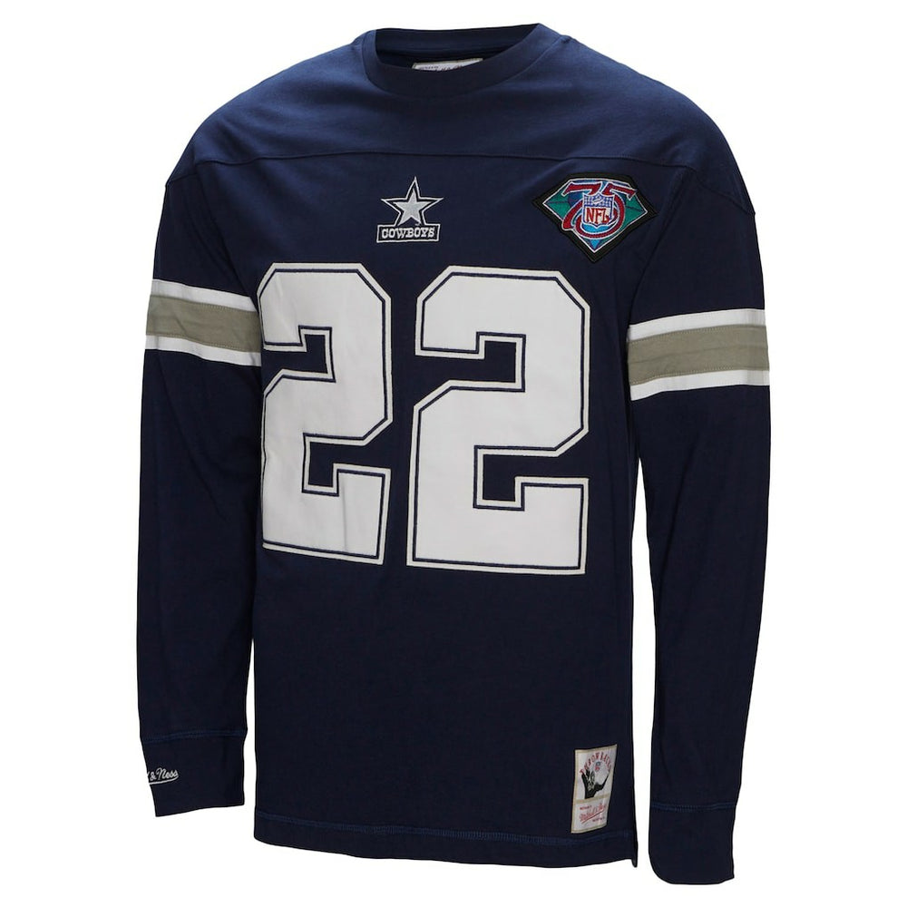 Dallas Cowboys Emmitt Smith  Throwback Retired Player Name & Number Long Sleeve Top | NFL New