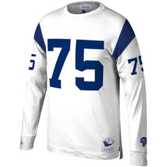 Los Angeles Rams Deacon Jones  Throwback Retired Player Name & Number Long Sleeve Top | NFL Hot