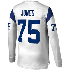Los Angeles Rams Deacon Jones  Throwback Retired Player Name & Number Long Sleeve Top | NFL Hot