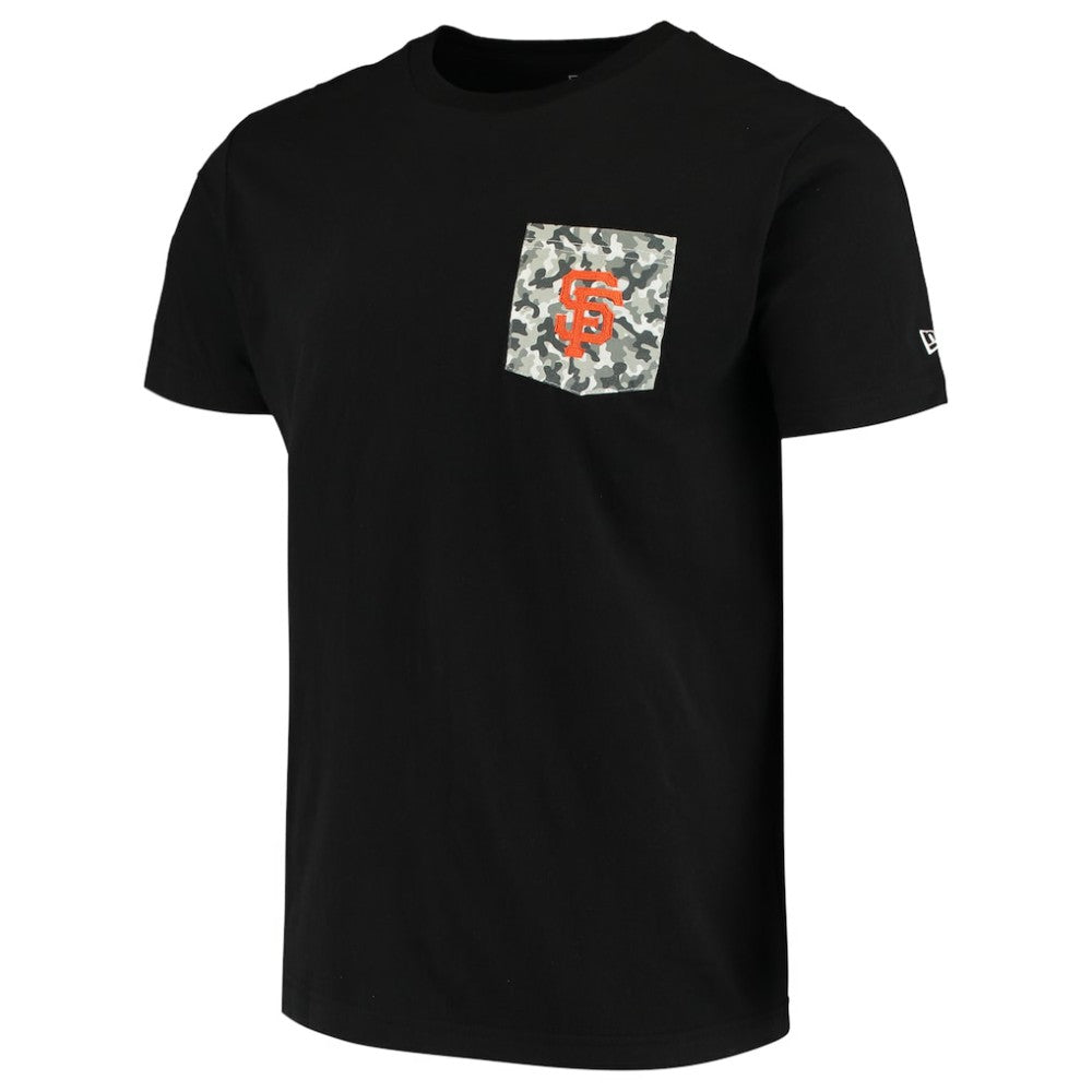 San Francisco Giants 5th & Ocean by New Era Brushed Camo Pocket T-Shirt - MLB T-shirts