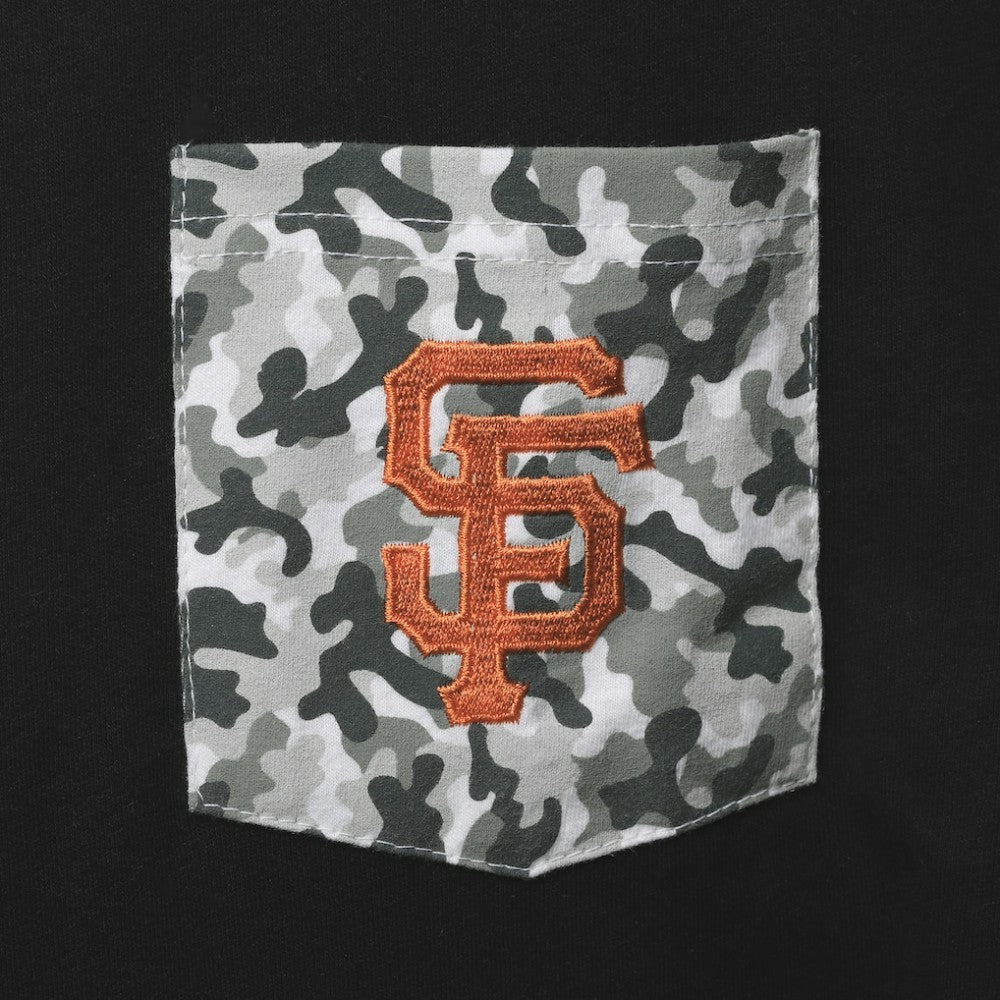 San Francisco Giants 5th & Ocean by New Era Brushed Camo Pocket T-Shirt - MLB T-shirts