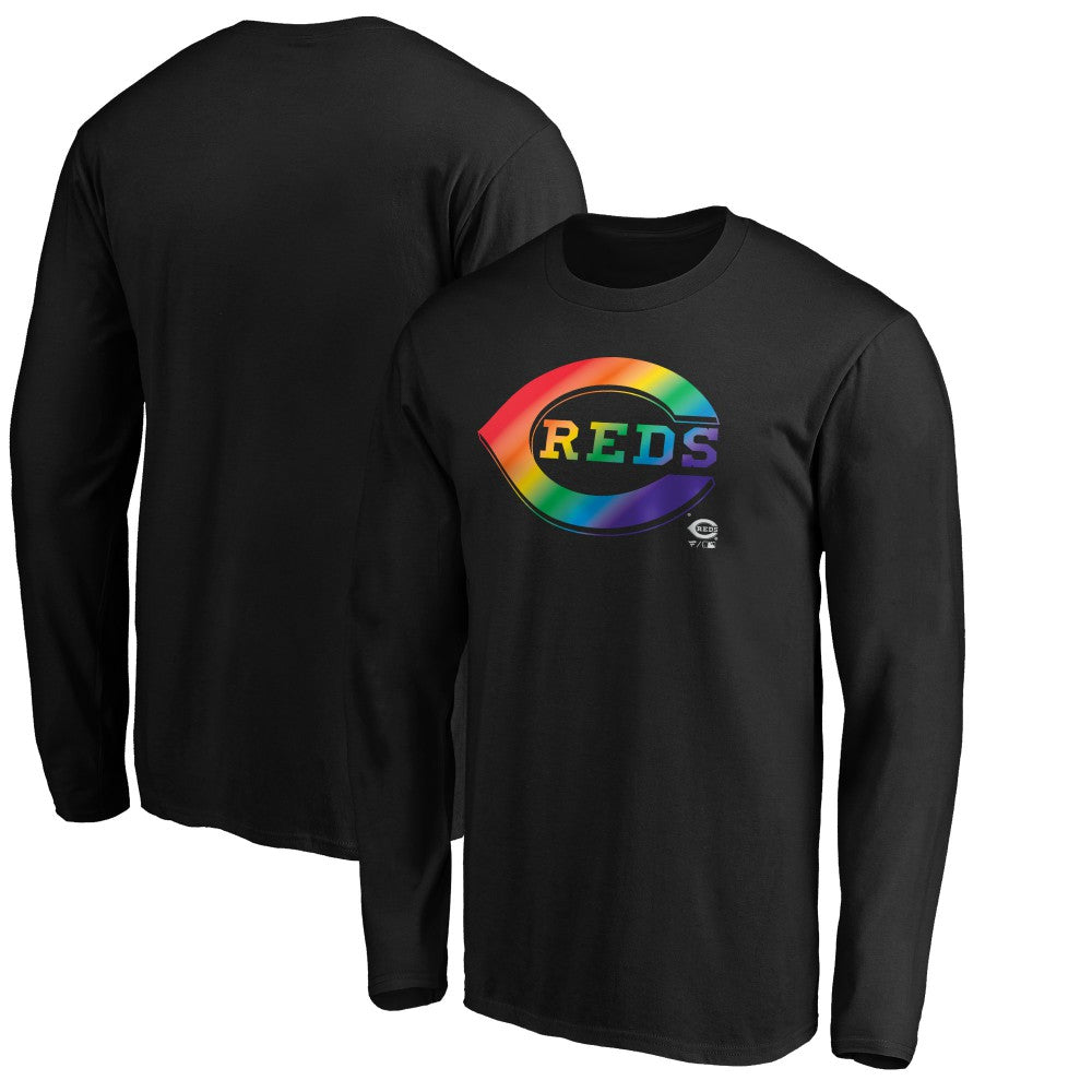 Cincinnati Reds Team Pride Logo Long Sleeve T-Shirt - MLB T-shirts