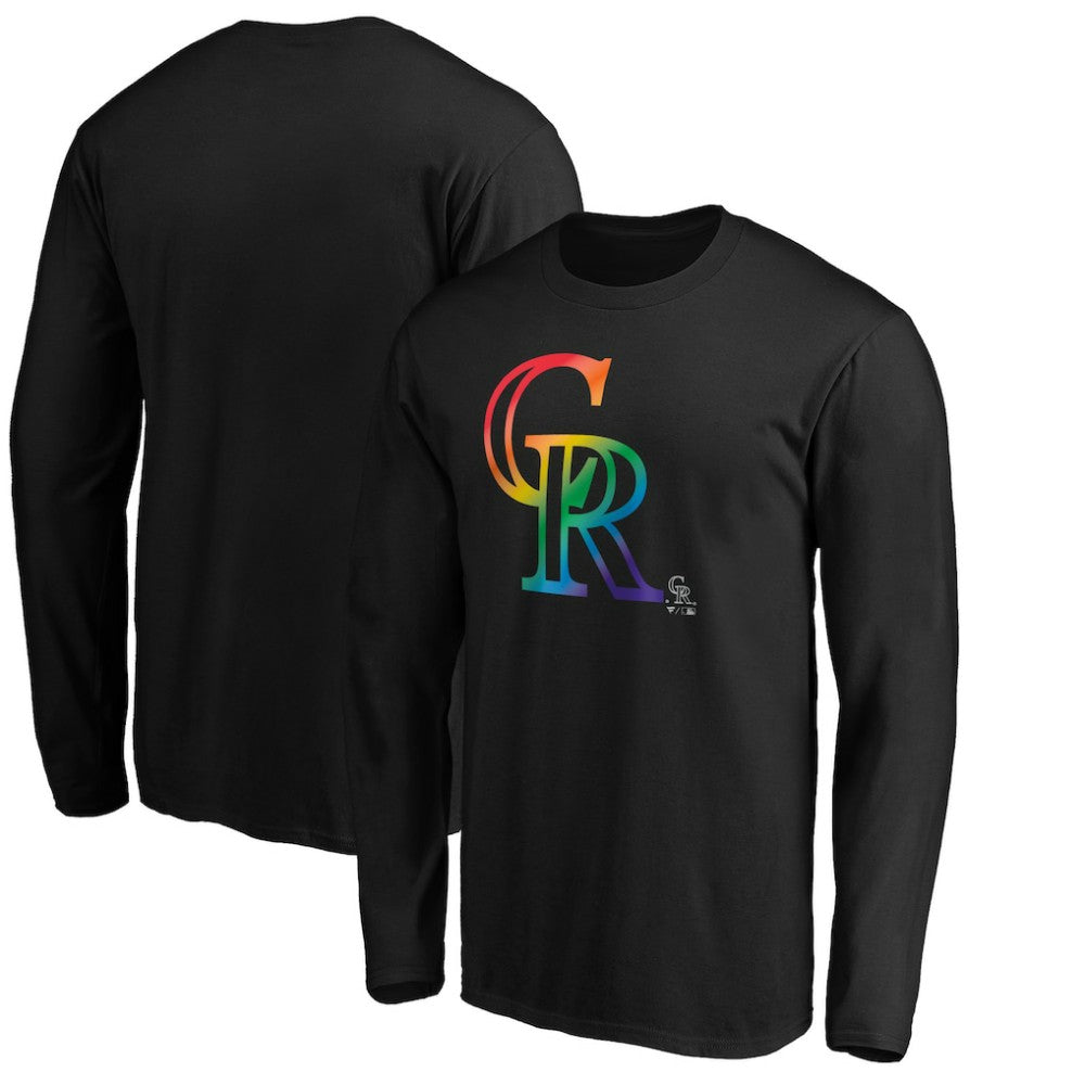 Colorado Rockies Team Pride Logo Long Sleeve T-Shirt - MLB T-shirts