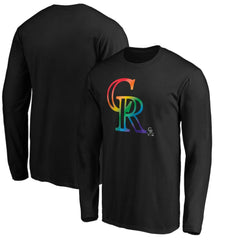 Colorado Rockies Team Pride Logo Long Sleeve T-Shirt - MLB T-shirts