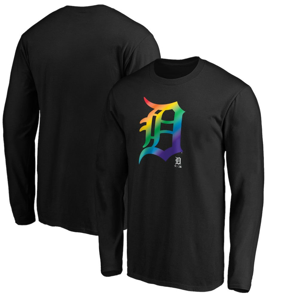 Detroit Tigers Team Pride Logo Long Sleeve T-Shirt - MLB T-shirts