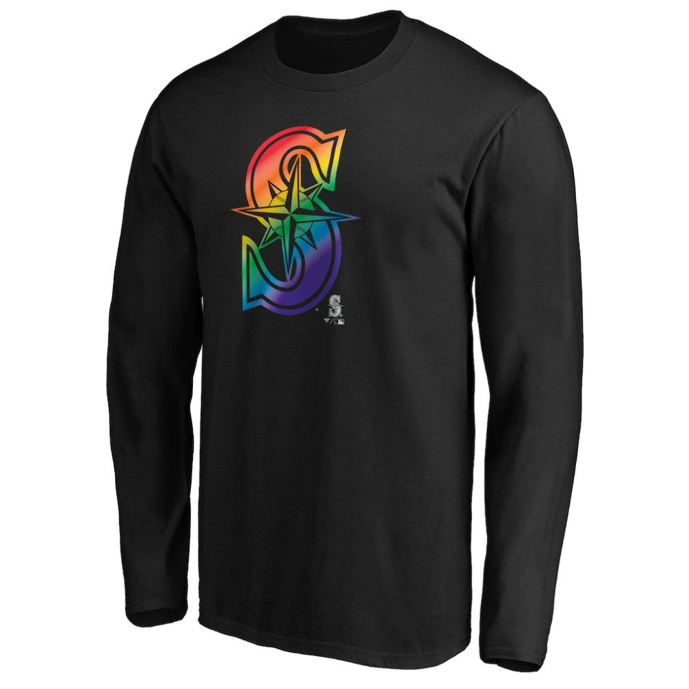 Seattle Mariners Team Pride Logo Long Sleeve T-Shirt - MLB T-shirts