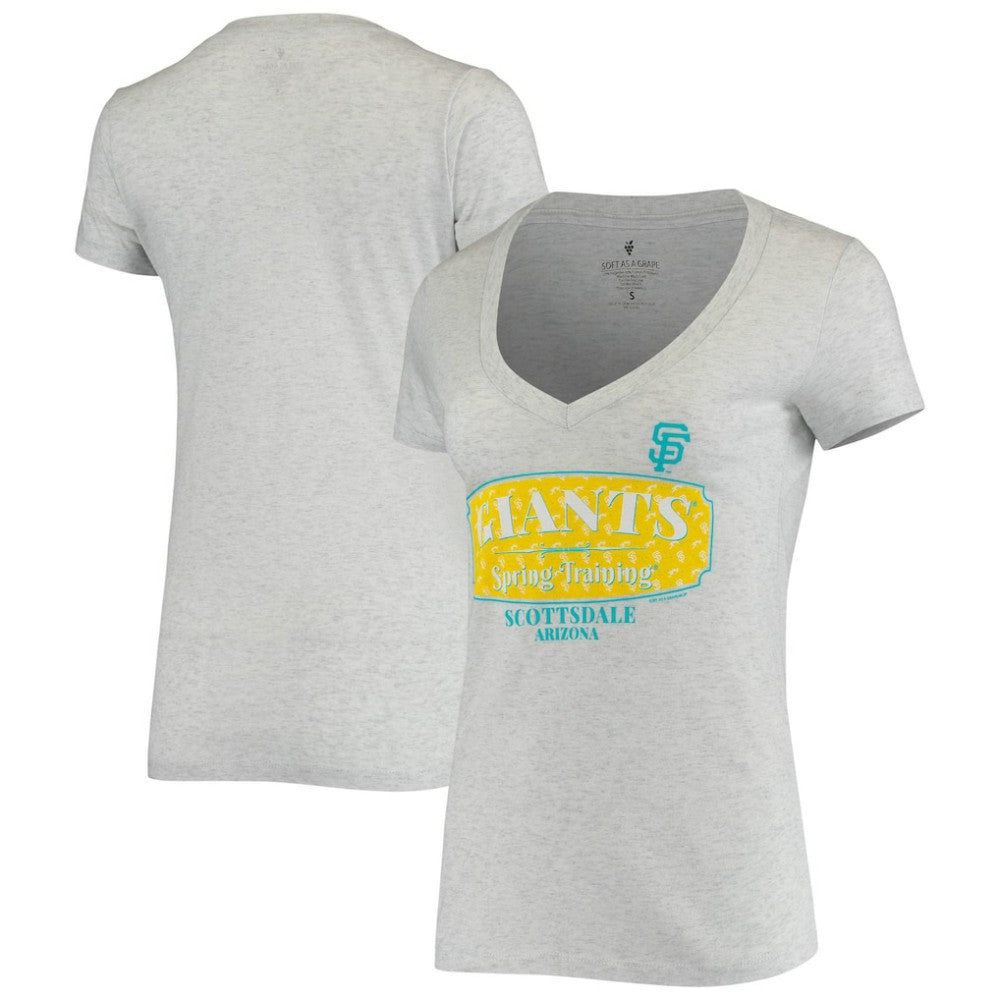 San Francisco Giants Soft as a Grape Women's Spring Training Tropical Banner T-Shirt - MLB T-shirts