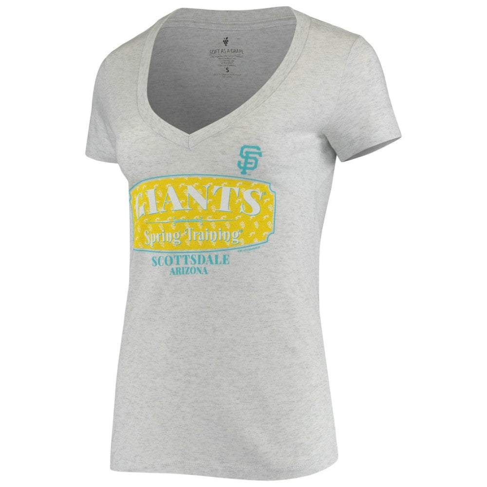 San Francisco Giants Soft as a Grape Women's Spring Training Tropical Banner T-Shirt - MLB T-shirts