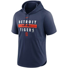 Detroit Tigers Nike Home Team Short Sleeve Hoodie Top - MLB Hoodies
