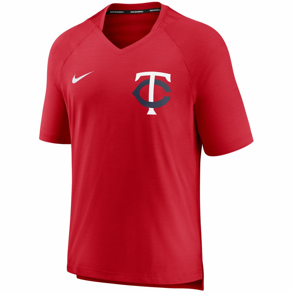 Minnesota Twins Nike Authentic Collection Pregame Performance V-Neck T-Shirt - MLB T-shirts