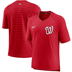 Washington Nationals Nike Authentic Collection Pregame Performance V-Neck T-Shirt - MLB T-shirts