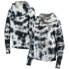 Las Vegas Raiders Women's Tie Dye Fleece Full-Zip Hoodie | NFL Outlet