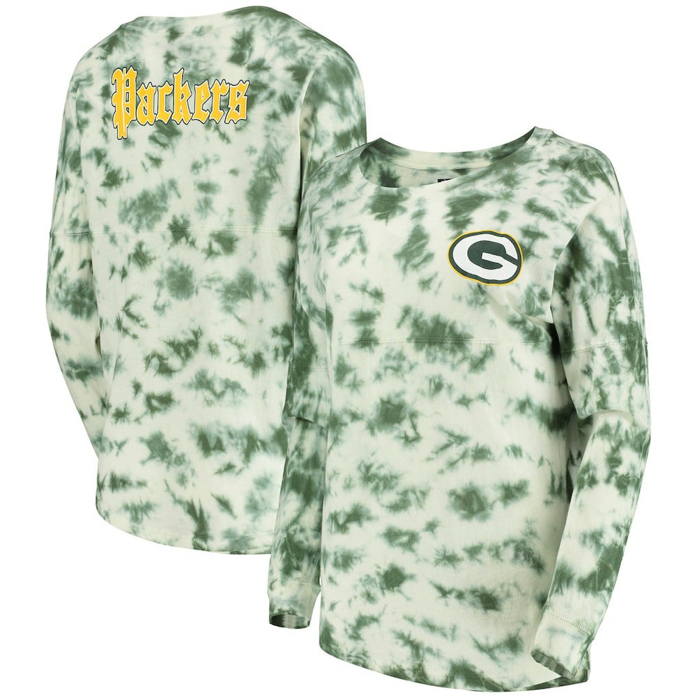 Green Bay Packers Women's Tie-Dye Long Sleeve T-Shirt | NFL Online