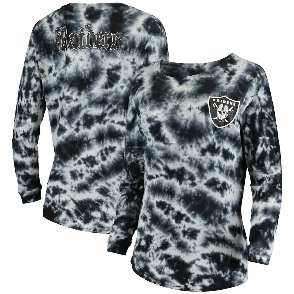 Las Vegas Raiders Women's Tie-Dye Long Sleeve T-Shirt | NFL Discount