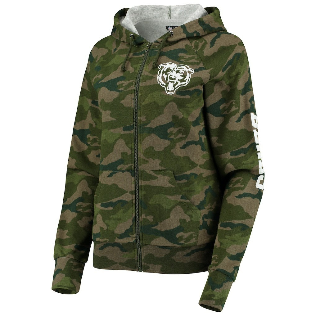 Chicago Bears Women's Raglan Full-Zip Hoodie | NFL US