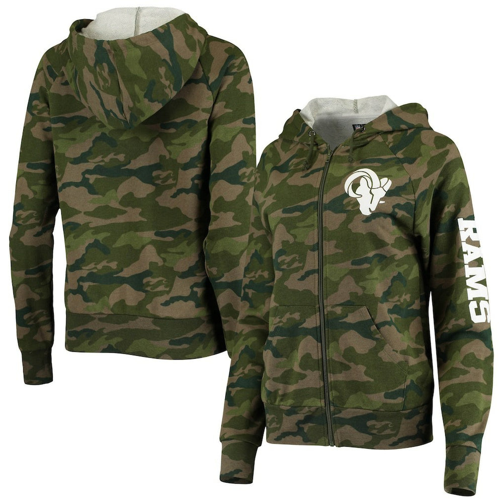 Los Angeles Rams Women's Raglan Full-Zip Hoodie | NFL US