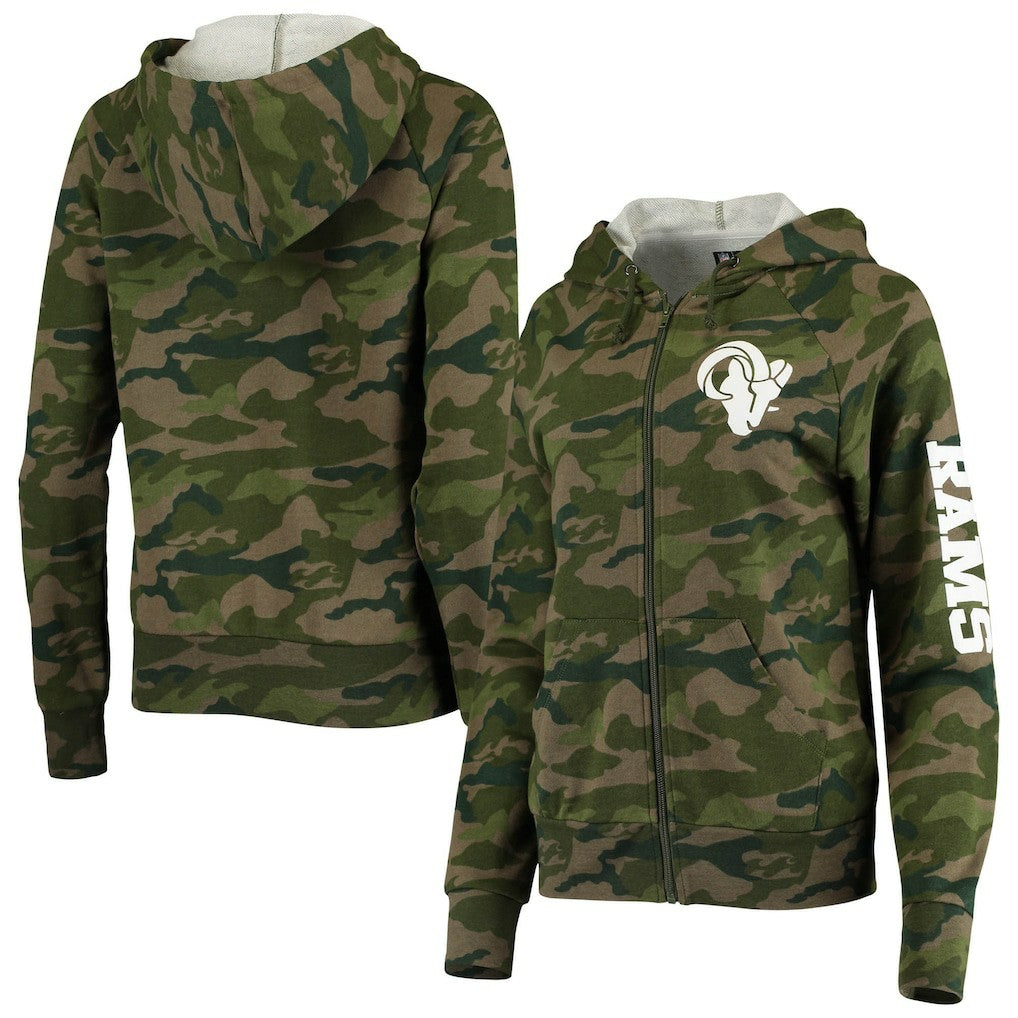Los Angeles Rams Women's Raglan Full-Zip Hoodie | NFL US