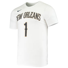 White Zion Williamson New Orleans Pelicans Name & Number Performance T-Shirt | NBA