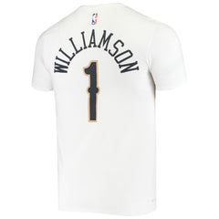 White Zion Williamson New Orleans Pelicans Name & Number Performance T-Shirt | NBA