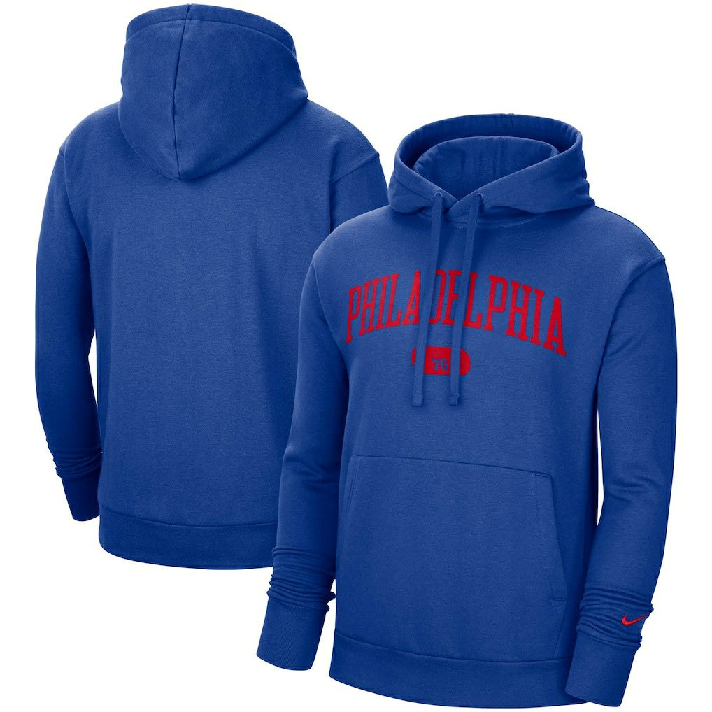 Royal Philadelphia 76ers Heritage Essential Pullover Hoodie | NBA