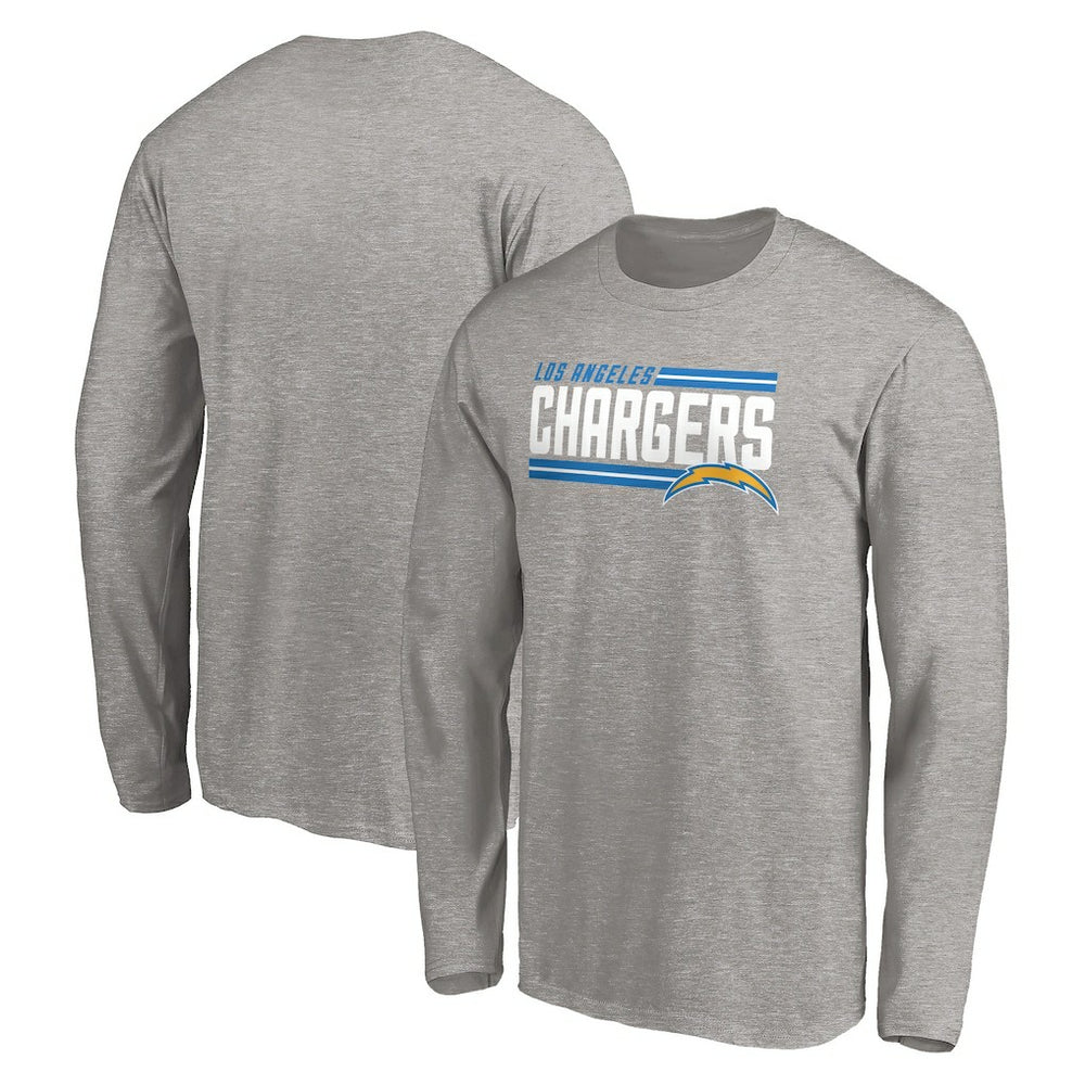 Los Angeles Chargers On Side Stripe Long Sleeve T-Shirt | NFL Outlet