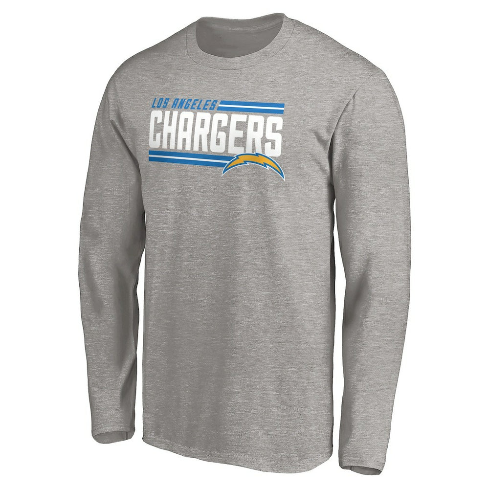 Los Angeles Chargers On Side Stripe Long Sleeve T-Shirt | NFL Outlet