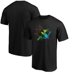San Jose Sharks Team Pride Logo T-Shirt -  NHL T-shirts