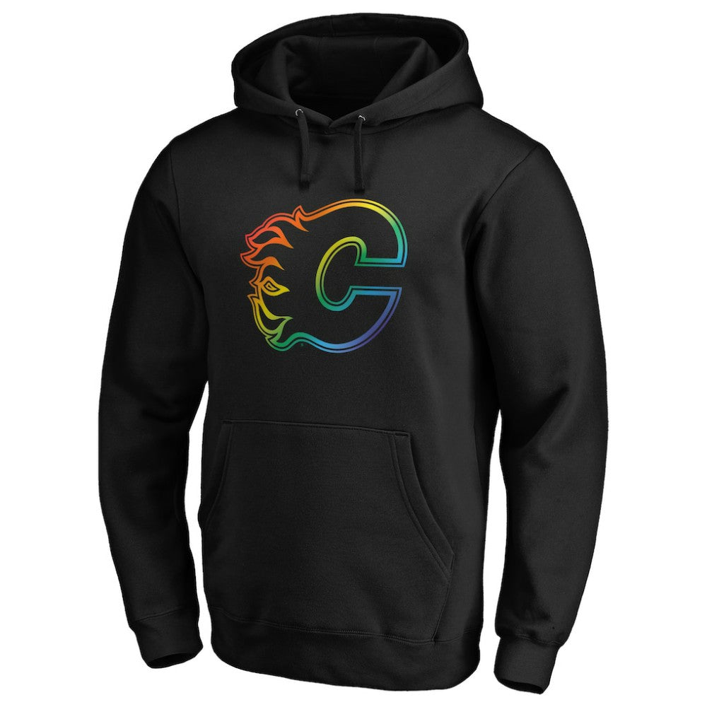 Calgary Flames Team Pride Logo Pullover Hoodie -  NHL Hoodies