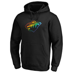 Minnesota Wild Team Pride Logo Pullover Hoodie -  NHL Hoodies