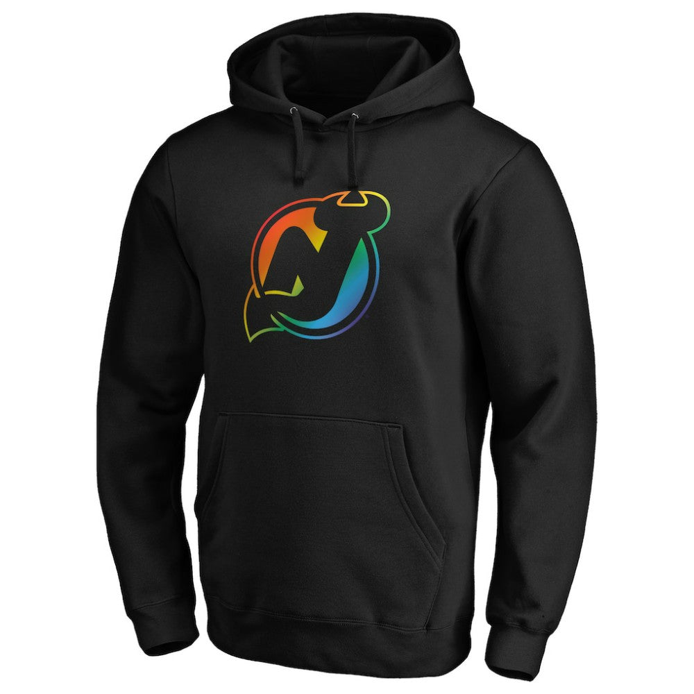 New Jersey Devils Team Pride Logo Pullover Hoodie -  NHL Jerseys