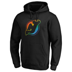 New Jersey Devils Team Pride Logo Pullover Hoodie -  NHL Jerseys