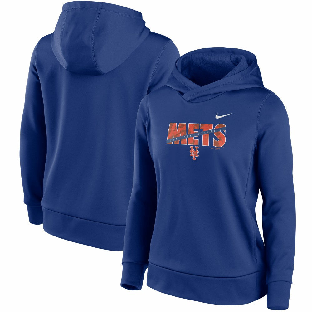 New York Mets Nike Women's Club Angle Performance Pullover Hoodie - MLB Hoodies